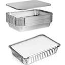 COLIS DE 100 BARQUETTES ALUMINIUM 1 COMPARTIMENT