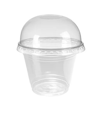 GOBELET 8oz 250ML PET TRANSPARENT ( Carton de 1000pcs)